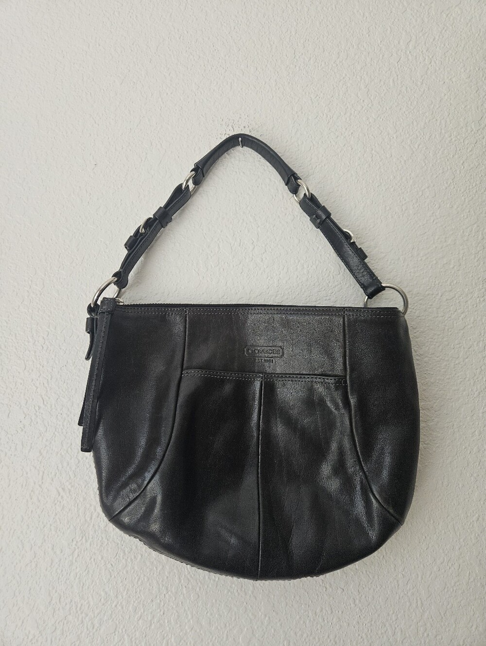 coach black leather purse y2k vintage soho relaxed